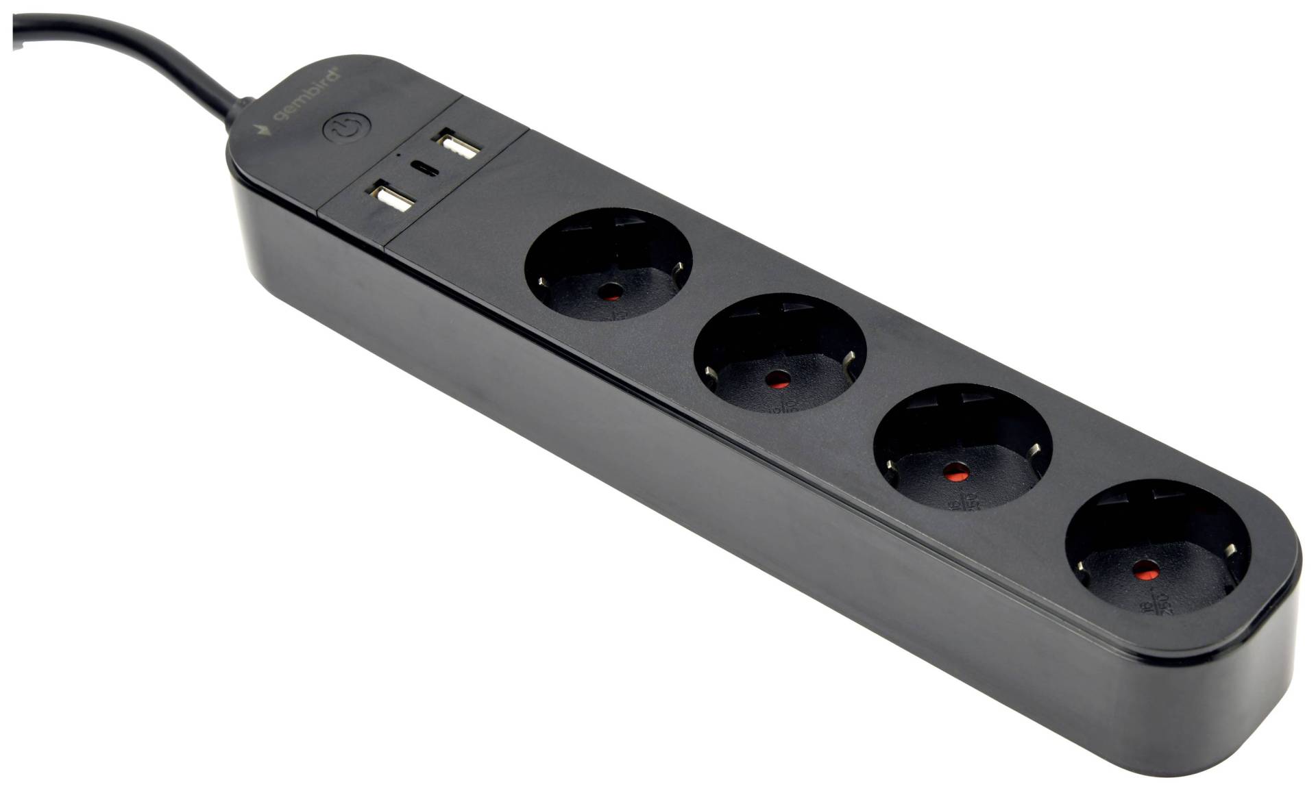 gembird Smart Home Steckdosenleiste 4Fach, m.USB-Charge schw gembird Smart Home Steckdosenleiste 4Fach, m.USB-Charge schw von Gembird