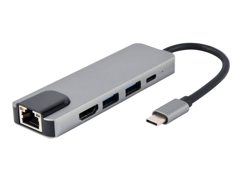 gembird USB Typ-C 5-in-1 Kombi-Adapter von Gembird
