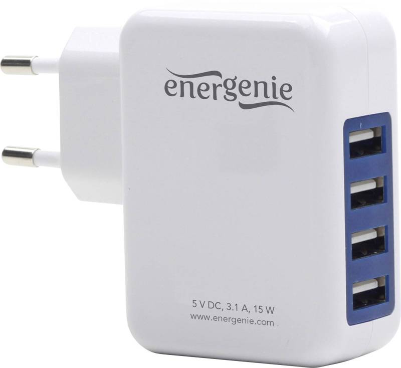 gembird Universal USB-Ladegerät 4-Port 3.1 A 15W weiß von Gembird