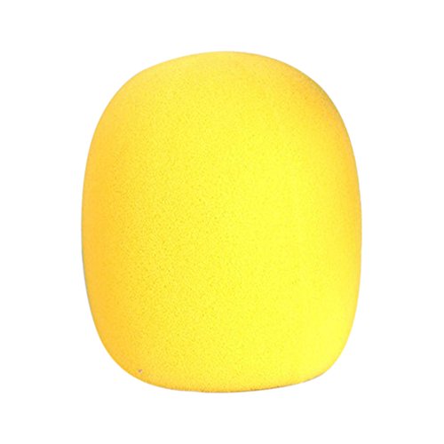 Gemini _ Mall® 45-mm-Schaumstoff-Mikrofon-Windschutz, Mikrofonbezug, erhältlich in 5 Farben gelb gelb Einheitsgröße von Gemini_Mall