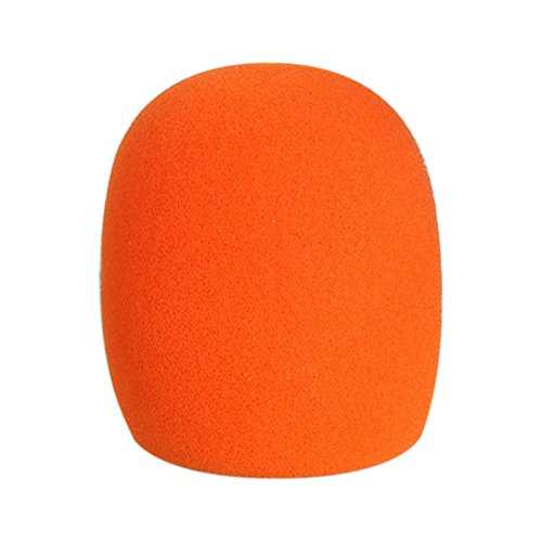 Gemini _ Mall® 45-mm-Schaumstoff-Mikrofon-Windschutz, Mikrofonbezug, erhältlich in 5 Farben orange Orange Einheitsgröße von Gemini_Mall