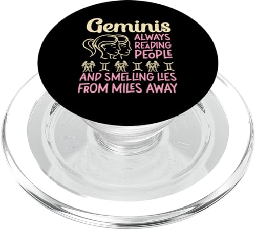 Gemini Sternzeichen: Always Reading People And Smelling Lies PopSockets PopGrip für MagSafe Gemini Sternzeichen: Always Reading People And Smelling Lies PopSockets PopGrip für MagSafe von Gemini Zodiac Sign Designs For Women