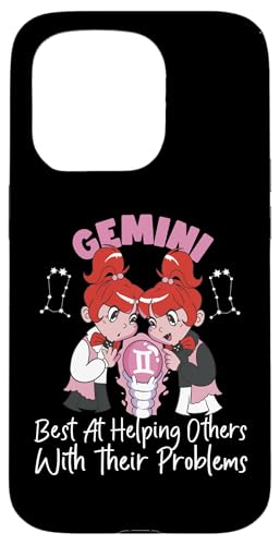 Gemini Sternzeichen: Best At Helping Others With Their Problems Hülle für iPhone 15 Pro von Gemini Zodiac Sign Designs For Women