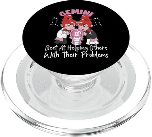 Gemini Sternzeichen: Best At Helping Others With Their Problems PopSockets PopGrip für MagSafe Gemini Sternzeichen: Best At Helping Others With Their Problems PopSockets PopGrip für MagSafe von Gemini Zodiac Sign Designs For Women