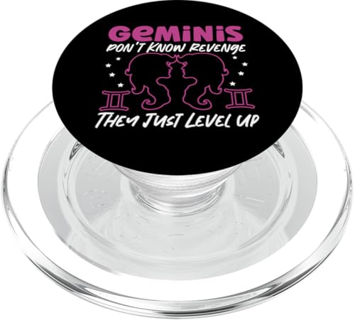 Gemini Sternzeichen: Don't Know Revenge - They Just Level Up PopSockets PopGrip für MagSafe von Gemini Zodiac Sign Designs For Women