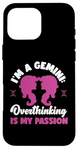Gemini Zodiac: Ich bin ein Zwilling: Überdenken ist meine Leidenschaft Hülle für iPhone 16 Pro Max Gemini Zodiac: Ich bin ein Zwilling: Überdenken ist meine Leidenschaft Hülle für iPhone 16 Pro Max von Gemini Zodiac Sign Designs For Women