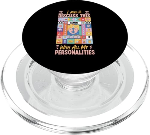 Gemini Zodiac: Ich muss mit all meinen Persönlichkeiten sprechen PopSockets PopGrip für MagSafe Gemini Zodiac: Ich muss mit all meinen Persönlichkeiten sprechen PopSockets PopGrip für MagSafe von Gemini Zodiac Sign Designs For Women