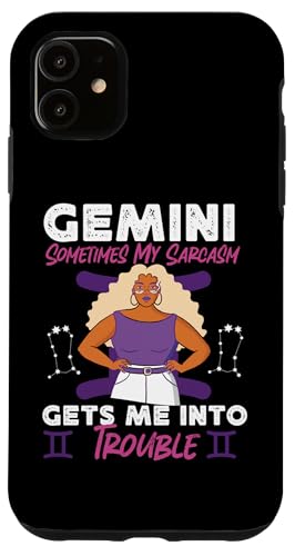 Gemini Zodiac: Manchmal bringt mich mein Sarkasmus in Schwierigkeiten Hülle für iPhone 11 Gemini Zodiac: Manchmal bringt mich mein Sarkasmus in Schwierigkeiten Hülle für iPhone 11 von Gemini Zodiac Sign Designs For Women