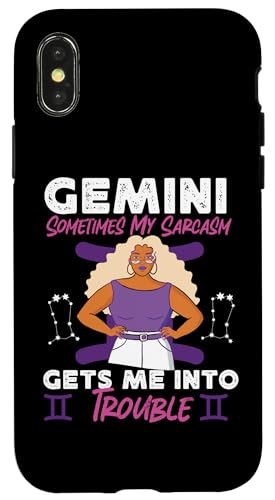 Gemini Zodiac: Manchmal bringt mich mein Sarkasmus in Schwierigkeiten Hülle für iPhone X/XS Gemini Zodiac: Manchmal bringt mich mein Sarkasmus in Schwierigkeiten Hülle für iPhone X/XS von Gemini Zodiac Sign Designs For Women