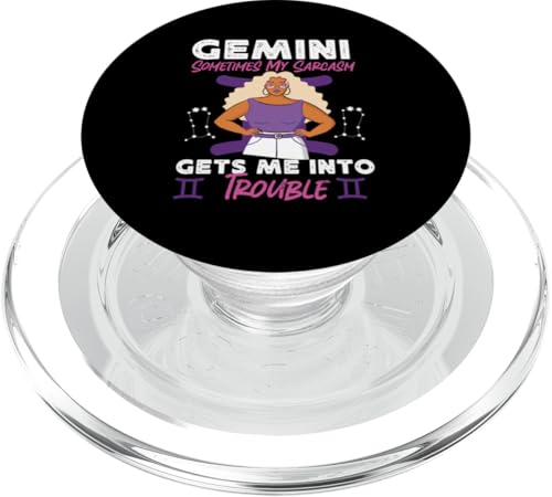 Gemini Zodiac: Manchmal bringt mich mein Sarkasmus in Schwierigkeiten PopSockets PopGrip für MagSafe Gemini Zodiac: Manchmal bringt mich mein Sarkasmus in Schwierigkeiten PopSockets PopGrip für MagSafe von Gemini Zodiac Sign Designs For Women
