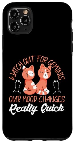 Zwillings-Sternzeichen: Aufpassen – unsere Stimmung ändert sich wirklich schnell Hülle für iPhone 11 Pro Max von Gemini Zodiac Sign Designs For Women