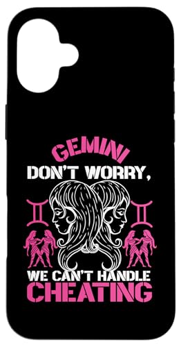 Zwillings-Sternzeichen: Don't Worry, We Can't Handle Cheating Hülle für iPhone 16 Plus Zwillings-Sternzeichen: Don't Worry, We Can't Handle Cheating Hülle für iPhone 16 Plus von Gemini Zodiac Sign Designs For Women