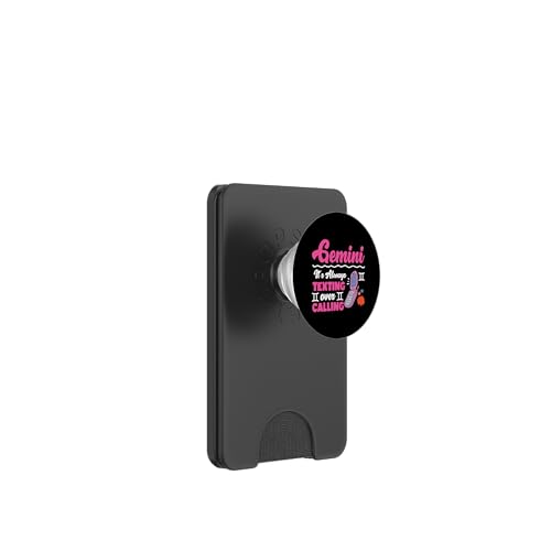 Zwillings-Sternzeichen: It's Always Texting Over Calling PopSockets PopWallet für MagSafe Zwillings-Sternzeichen: It's Always Texting Over Calling PopSockets PopWallet für MagSafe von Gemini Zodiac Sign Designs For Women