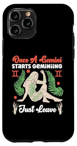 Zwillings-Sternzeichen: Sobald ein Zwilling beginnt, lassen Sie einfach los Hülle für iPhone 11 Pro Zwillings-Sternzeichen: Sobald ein Zwilling beginnt, lassen Sie einfach los Hülle für iPhone 11 Pro von Gemini Zodiac Sign Designs For Women