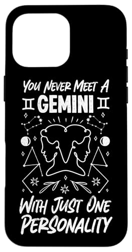 Zwillings-Sternzeichen: Treffen Sie nie einen Zwilling mit nur einer Persönlichkeit Hülle für iPhone 16 Pro Max von Gemini Zodiac Sign Designs For Women