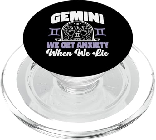 Zwillings-Sternzeichen: Zwillinge – Wir bekommen Angst, wenn wir liegen PopSockets PopGrip für MagSafe Zwillings-Sternzeichen: Zwillinge – Wir bekommen Angst, wenn wir liegen PopSockets PopGrip für MagSafe von Gemini Zodiac Sign Designs For Women