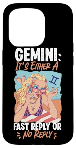 Zwillings-Sternzeichen: Zwillinge: Es ist entweder eine schnelle Antwort oder keine Antwort Hülle für iPhone 15 Pro von Gemini Zodiac Sign Designs For Women