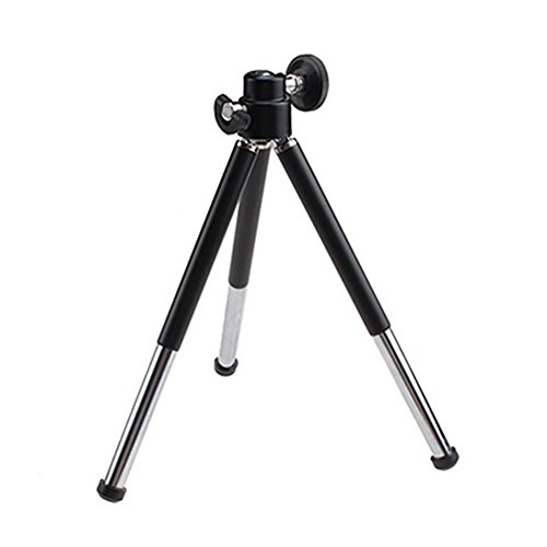 Gemini _ Mall® Mini 360 ° verstellbares Stativ Ständer Halterung + Handy Halterung Für iPhone 6 7 6S Plus 5S 5C 5 4S 4 iPod Touch 4 Samsung Galaxy S6/S5/S4/S3 HTC, schwarz, Einheitsgröße von Gemini_mall
