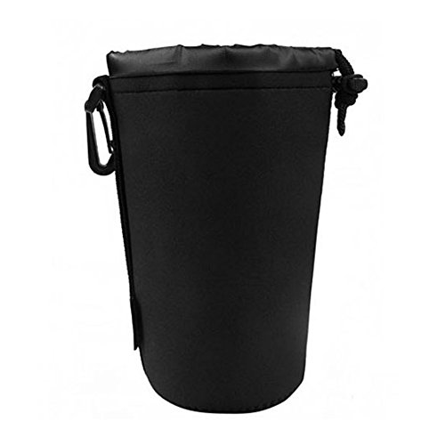 Gemini _ Mall® wasserdichte Tasche als Schutz fürs Objektiv, aus Neopren, für Sony, Canon, Nikon, Pentax, Olympus, Panasonic schwarz Schwarz L von Gemini_mall