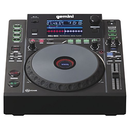 Gemini MDJ-900 - USB DJ Media Player - 4.3 Zoll Farbdisplay - 8 Zoll Jogwheel von Gemini