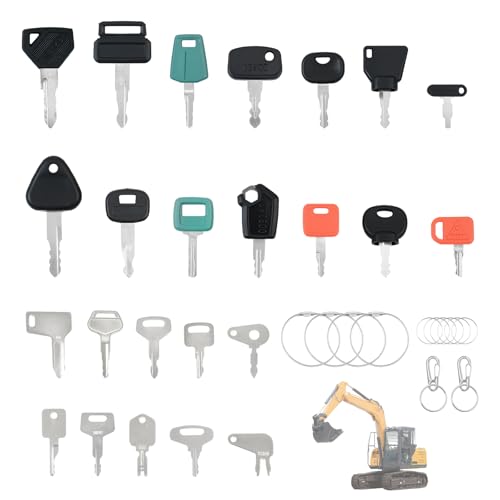 Gemsaya 36 Stück Universal Ersatz Zündschlüssel, Baumaschinen Schlüssel Set, Bagger Schlüssel Kit für Maschinen Motor, Startschalter Zündschlüssel für Bagger Traktor Motorrad Zubehör Gemsaya 36 Stück Universal Ersatz Zündschlüssel, Baumaschinen Schlüssel Set, Bagger Schlüssel Kit für Maschinen Motor, Startschalter Zündschlüssel für Bagger Traktor Motorrad Zubehör von Gemsaya