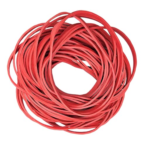 Gummibänder 50gr. rot Gummiringe Gummiband Haushaltsgummis breite und starke Ausführung von GenWJ