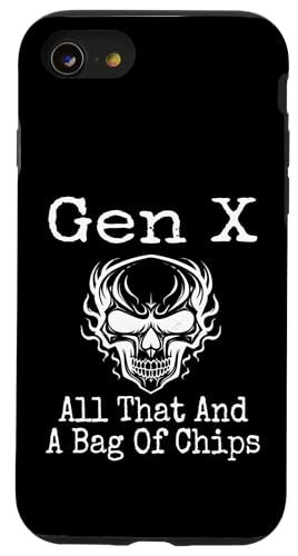 Gen X All That And A Bag Of Chips Humor Lustiger Spruch Hülle für iPhone SE (2020) / 7 / 8 von GenX Humor