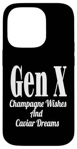 Gen X Champagne Wishes And Caviar Dreams Humor Lustiger Spruch Hülle für iPhone 14 Pro Gen X Champagne Wishes And Caviar Dreams Humor Lustiger Spruch Hülle für iPhone 14 Pro von GenX Humor