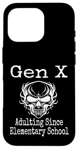 Gen X Erwachsene seit Grundschule Humor Lustiger Spruch Hülle für iPhone 16 Pro Gen X Erwachsene seit Grundschule Humor Lustiger Spruch Hülle für iPhone 16 Pro von GenX Humor