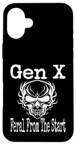 Gen X Feral From The Start Humor Lustiger Spruch Generation X Hülle für iPhone 16 Plus Gen X Feral From The Start Humor Lustiger Spruch Generation X Hülle für iPhone 16 Plus von GenX Humor