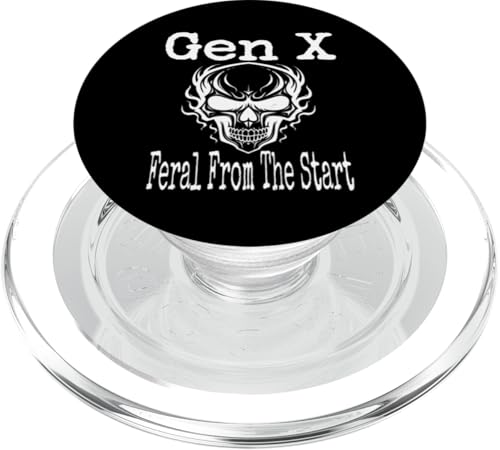 Gen X Feral From The Start Humor Lustiger Spruch Generation X PopSockets PopGrip für MagSafe Gen X Feral From The Start Humor Lustiger Spruch Generation X PopSockets PopGrip für MagSafe von GenX Humor