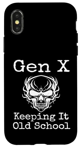 Gen X Keeping It Old School Humor Lustiger Spruch Generation X Hülle für iPhone X/XS Gen X Keeping It Old School Humor Lustiger Spruch Generation X Hülle für iPhone X/XS von GenX Humor