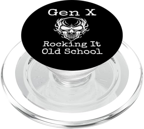 Gen X Rocking It Old School Humor Lustiger Spruch Generation X PopSockets PopGrip für MagSafe Gen X Rocking It Old School Humor Lustiger Spruch Generation X PopSockets PopGrip für MagSafe von GenX Humor