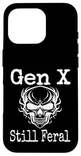 Gen X Still Feral Skull Humor Lustiger Spruch Generation X Hülle für iPhone 16 Pro Gen X Still Feral Skull Humor Lustiger Spruch Generation X Hülle für iPhone 16 Pro von GenX Humor