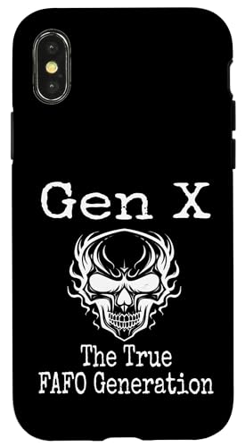 Gen X The True FAFO Generation Humor Funny Spruch Generation Hülle für iPhone X/XS Gen X The True FAFO Generation Humor Funny Spruch Generation Hülle für iPhone X/XS von GenX Humor