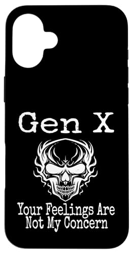 Gen X You're Feelings Are Not My Concern Humor Lustiger Spruch Hülle für iPhone 16 Plus Gen X You're Feelings Are Not My Concern Humor Lustiger Spruch Hülle für iPhone 16 Plus von GenX Humor