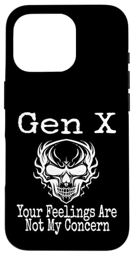 Gen X You're Feelings Are Not My Concern Humor Lustiger Spruch Hülle für iPhone 16 Pro Gen X You're Feelings Are Not My Concern Humor Lustiger Spruch Hülle für iPhone 16 Pro von GenX Humor