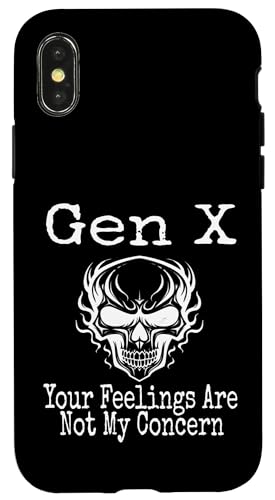 Gen X You're Feelings Are Not My Concern Humor Lustiger Spruch Hülle für iPhone X/XS Gen X You're Feelings Are Not My Concern Humor Lustiger Spruch Hülle für iPhone X/XS von GenX Humor