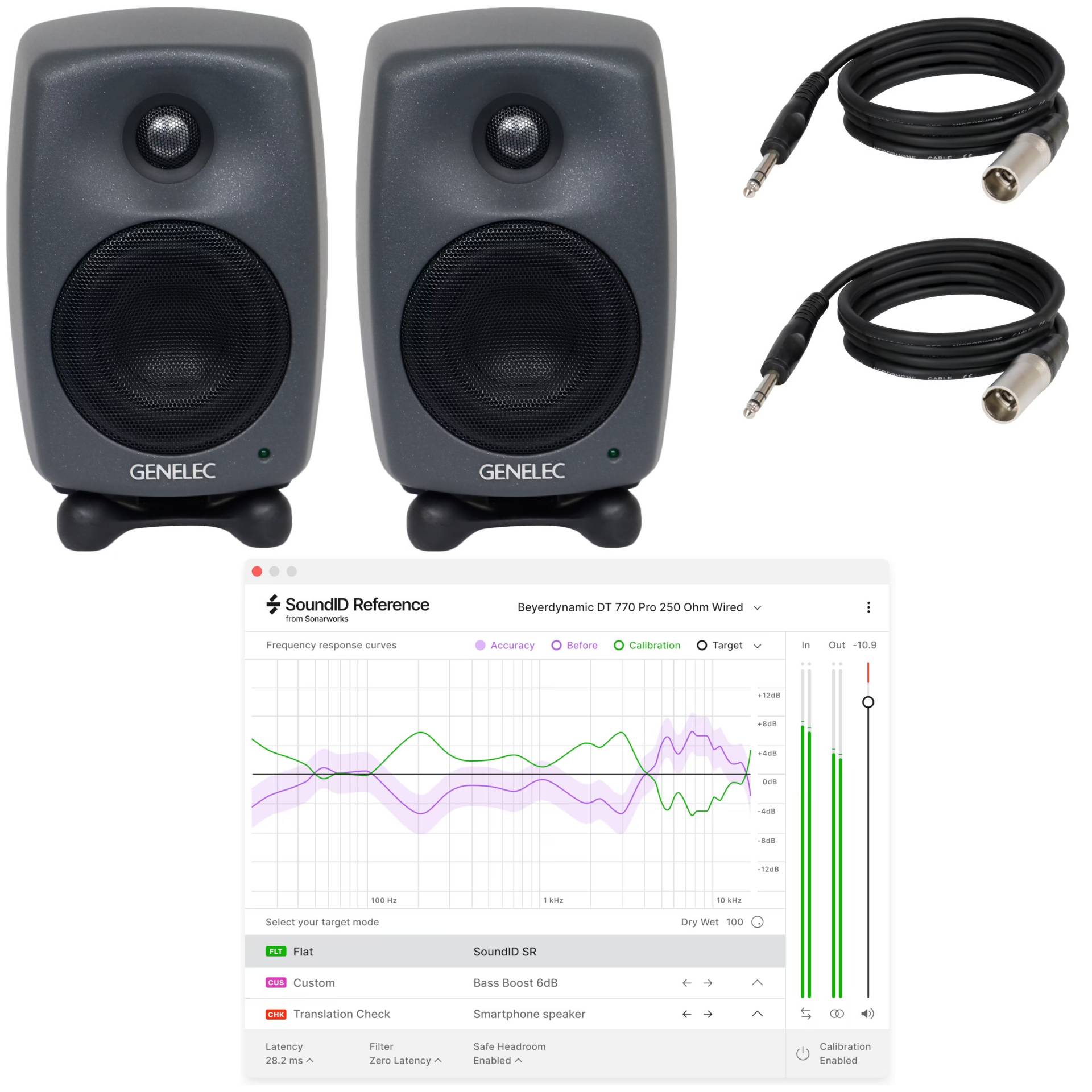 Genelec 8020D (2x) + Monitor Calibration and Cables von Genelec