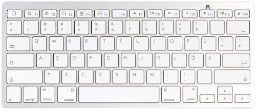 GeneralKeys Externe Tastatur kompatibel mit iPhone: Ultraschlanke Tastatur mit Bluetooth für kompatibel mit iPhone, iPad & Co. (Mini Tastatur, Reisetastatur, Notebook) von GeneralKeys