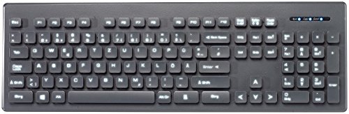 GeneralKeys PC Tastatur: Beleuchtete Business-USB-Tastatur mit Nummernblock, QWERTZ (Tastatur Beleuchtung, Tastatur LED, Microsoft Office) von GeneralKeys