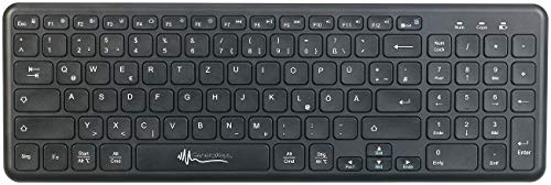 GeneralKeys Tastatur, Bluetooth: Multi-Device-Funktastatur mit Bluetooth & Scissor-Tasten, QWERTZ (Tastatur Multi Device, Bluetooth, Ipad Tastatur, Universal Fernbedienung) von GeneralKeys