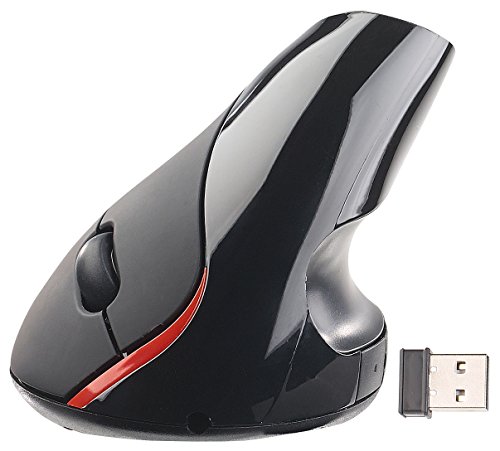 GeneralKeys Vertikalmaus: Optische USB-Funkmaus, vertikal ergonomisch, 1.600 DPI, per USB ladbar (Vertikale Maus, Maus ergonomisch, optisches Kabel) von GeneralKeys