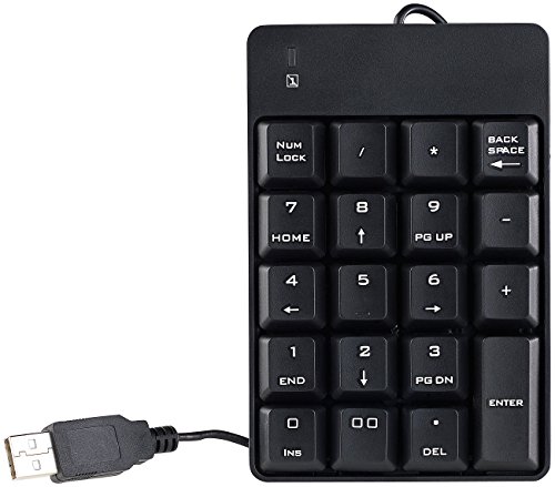 GeneralKeys Zahlenblock: Numerischer Ziffernblock/Keypad mit 19 Tasten, USB 2.0 (Nummernblock, Numpad, Apple Tastatur) von GeneralKeys