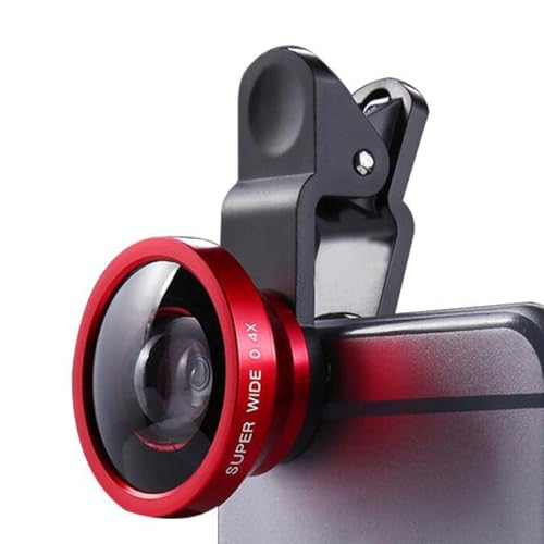 0,4X Teleobjektiv für Mobiltelefon - Clip -ON -Objektiv mit oberen Lichtgetriebe - kompatibel mit den meisten Smartphones und Tablets - Essential Tool von Generic