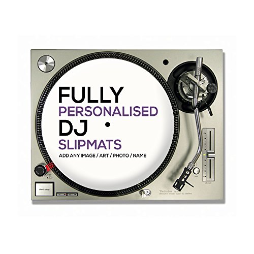 1 Paar personalisierbare DJ-Plattenspieler-Slipmats (Ihr Bild/Logo) (30,5 cm (12 Zoll), 1 Paar von Generic