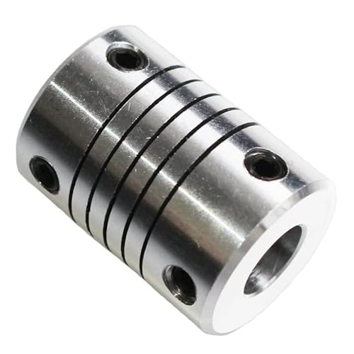 1 Stück Gewindewickelung Verriegelung Draht-Encoder D18 L25 Loch 3/4/5/6/6,35/8/10mm Elastische Kupplung Gewindewickelung Schraubenkupplung(4x5MM) von Generic