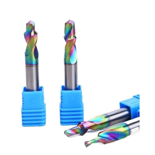 1 Stück Spiralfräser, Hartmetall Mit Nano-Beschichtung, CNC Fräser, Zwei-Stufen-Stufenbohrer M3–M12, Senkbohrer Für Holzschnitt Und Gravur((2.0-4.0)90°5H*4D*50L) von Generic