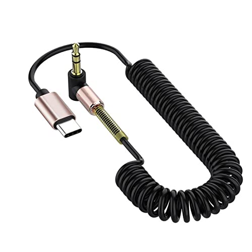 1-teiliges Schnellladekabel – Spiral-Typ-C-Ladegerät, USB-Typ-C-Spiralkabel | USBC-Schnellladekabel, Schnelllade-Spiral-USBC-Kabel, spiralförmiges Spiralkabel für Typ-C-Geräte von Generic