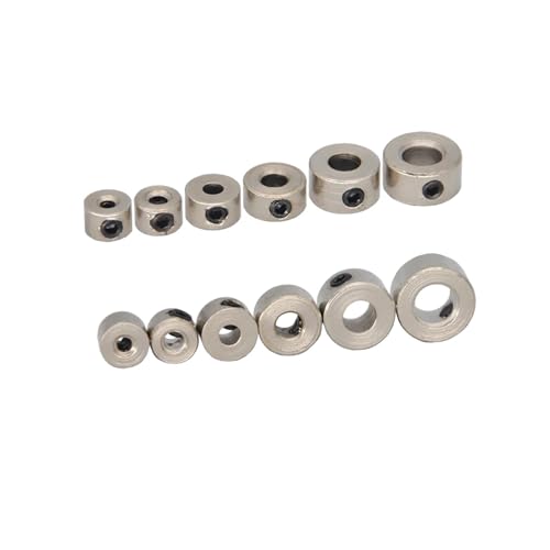10 Stk. Metall Radschloss Kragen Welle Achse Hülse Fahrwerk Stoppuhr 1.6/2.1/2.6/3.1/4.1/5.1/6.1/8.1mm für RC(10PCS 1.55mm) von Generic